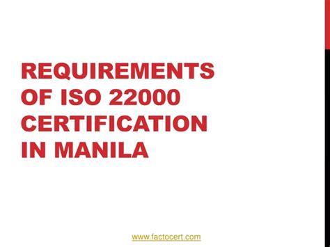 iso 22000 certification in manila|Requirements of ISO 22000 certification .